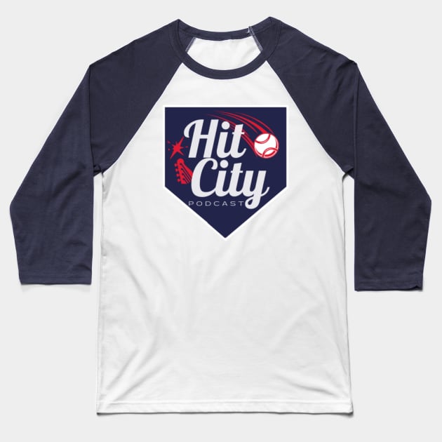 Hit City Podcast Baseball T-Shirt by SlasherSports